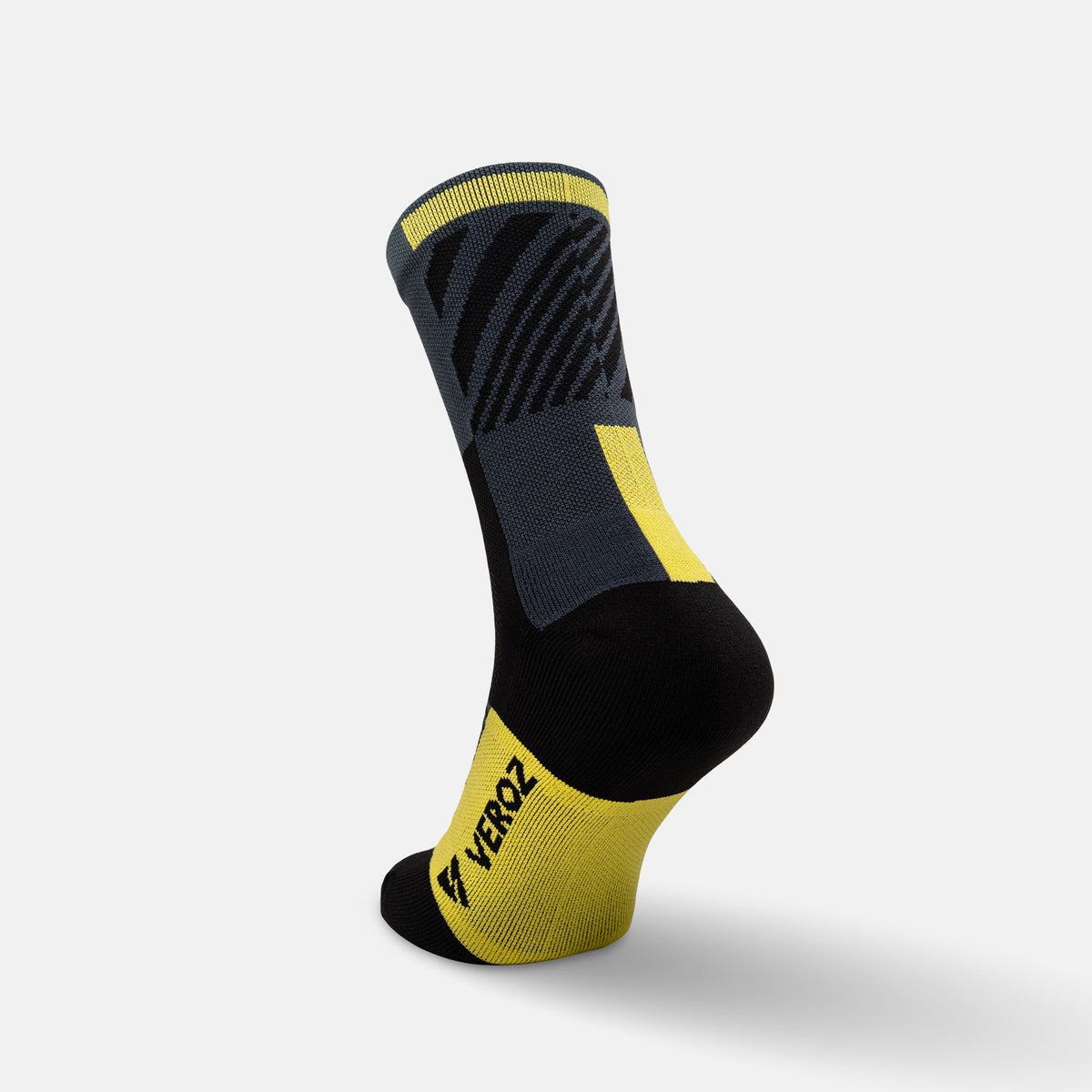 Calcetas deportivas antiampollas VEROZ Orión Negras Carbón cortas de 13 cm