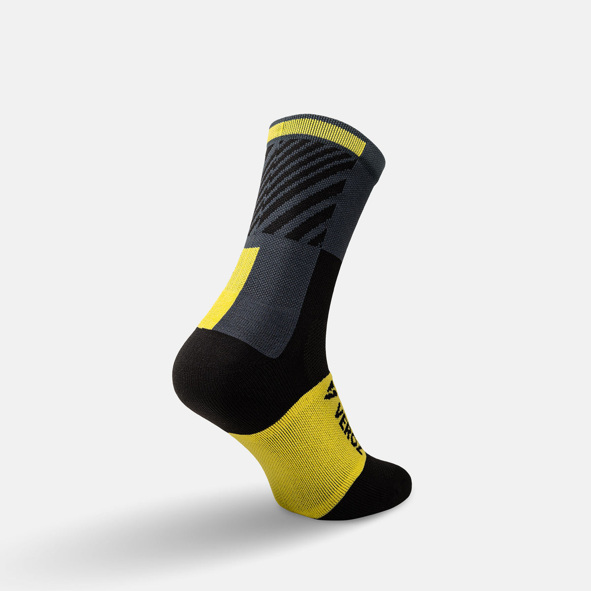 Calcetas deportivas antiampollas VEROZ Orión Negras Carbón cortas de 13 cm