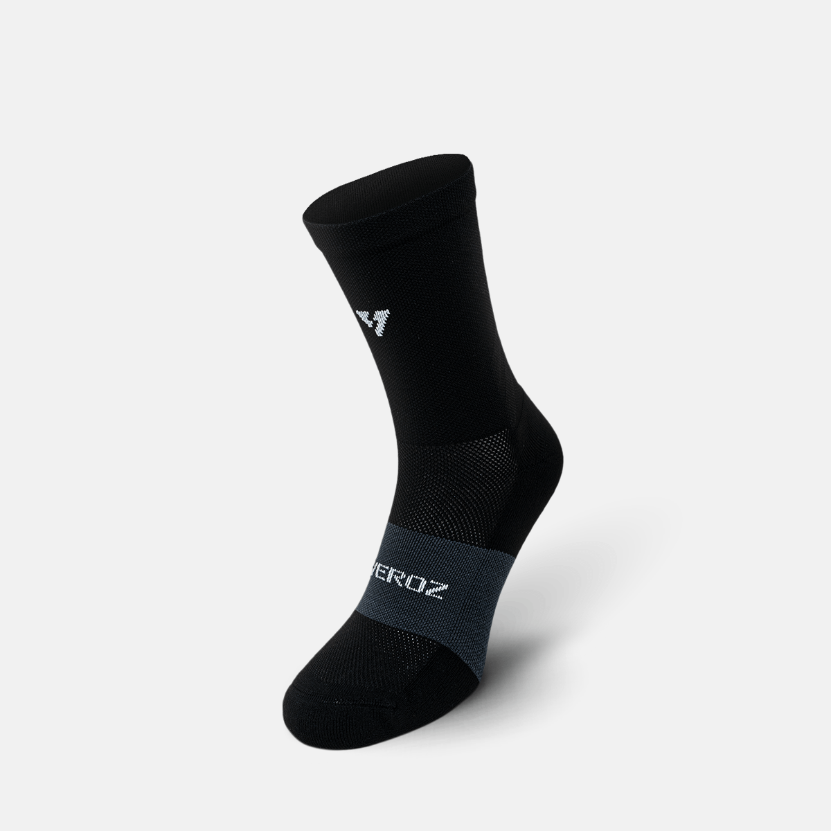 Calcetas deportivas antiampollas VEROZ Erix Negras cortas de 13 cm