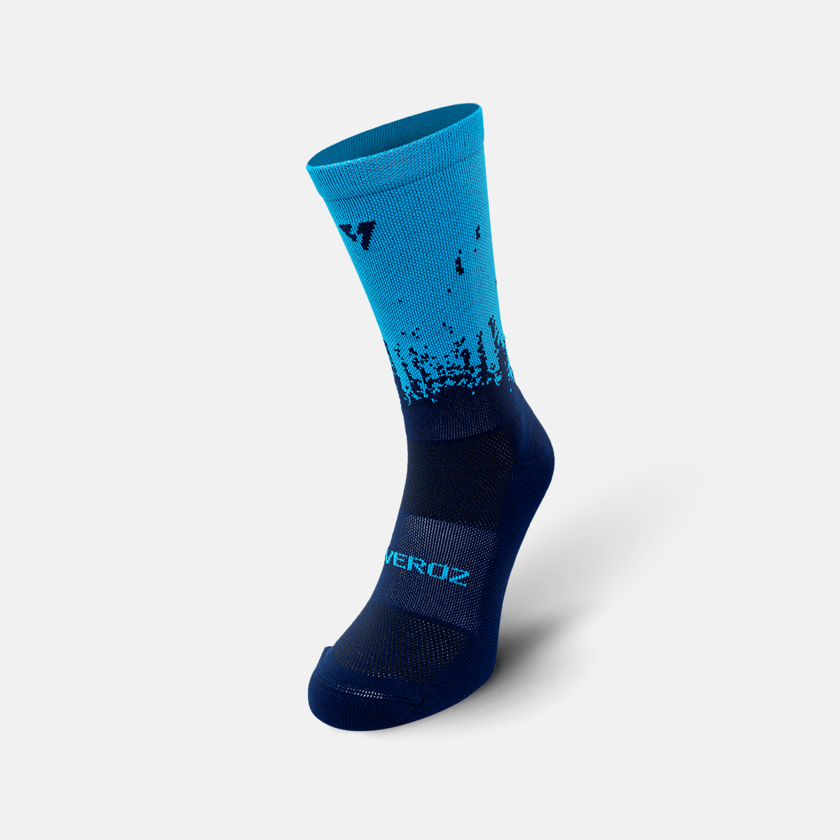 Calcetas deportivas antiampollas VEROZ Neptuno Azules largas de 18 cm