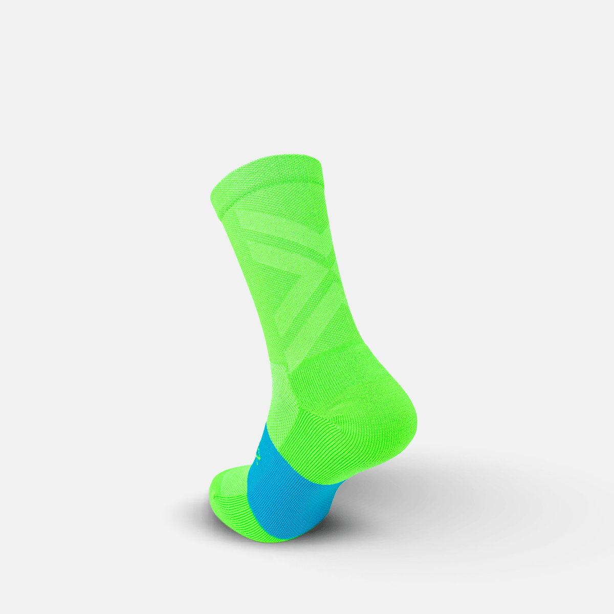 Calcetas deportivas antiampollas VEROZ Erix Verde Neón cortas de 13 cm