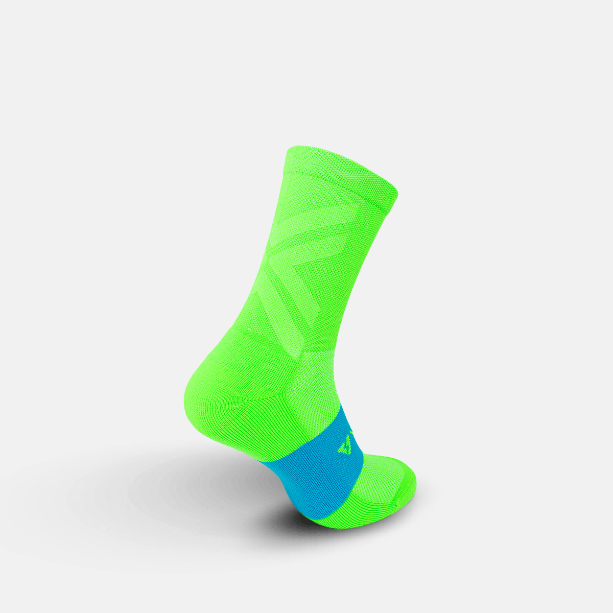 Calcetas deportivas antiampollas VEROZ Erix Verde Neón cortas de 13 cm