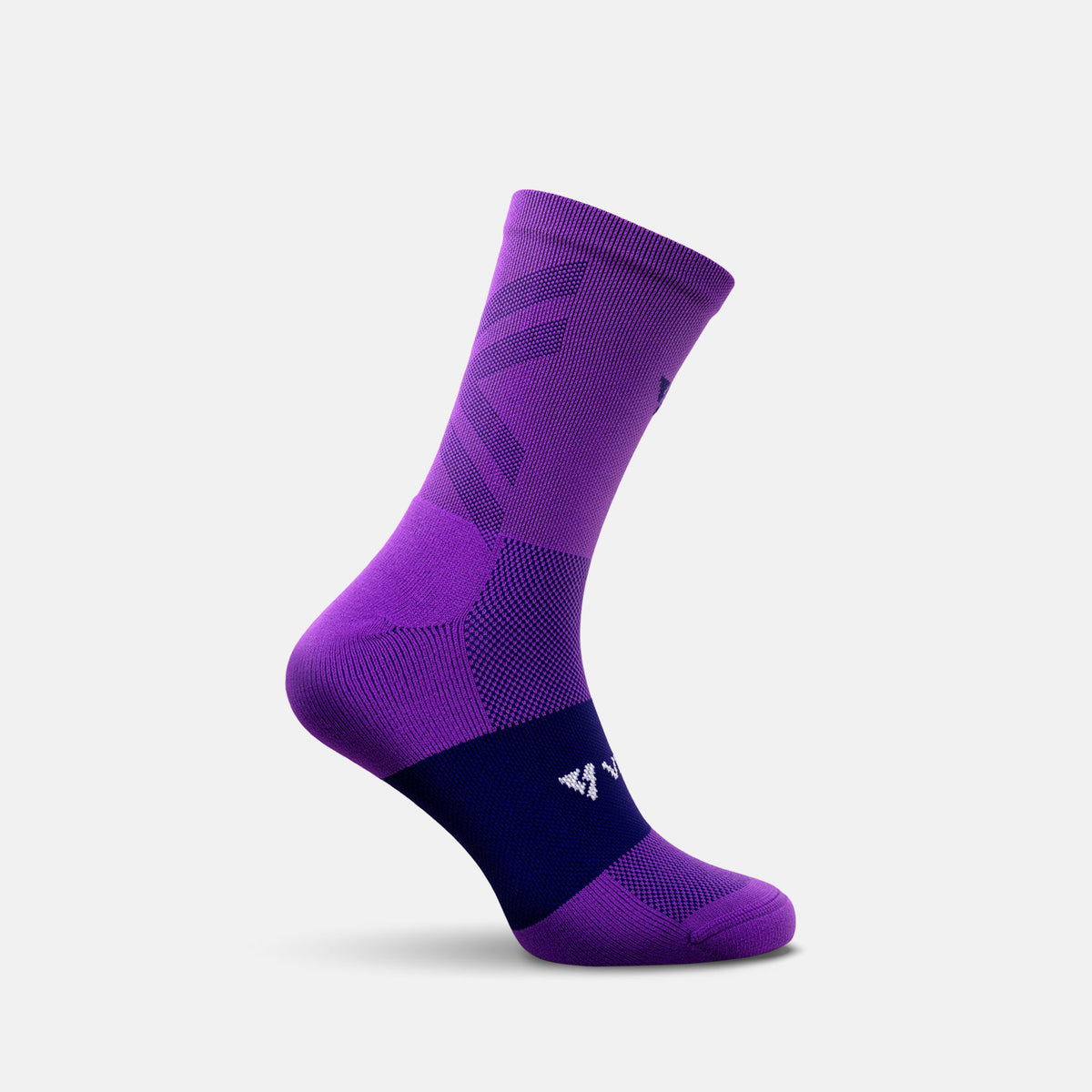 Calcetas deportivas antiampollas VEROZ Erix Moradas cortas de 13 cm