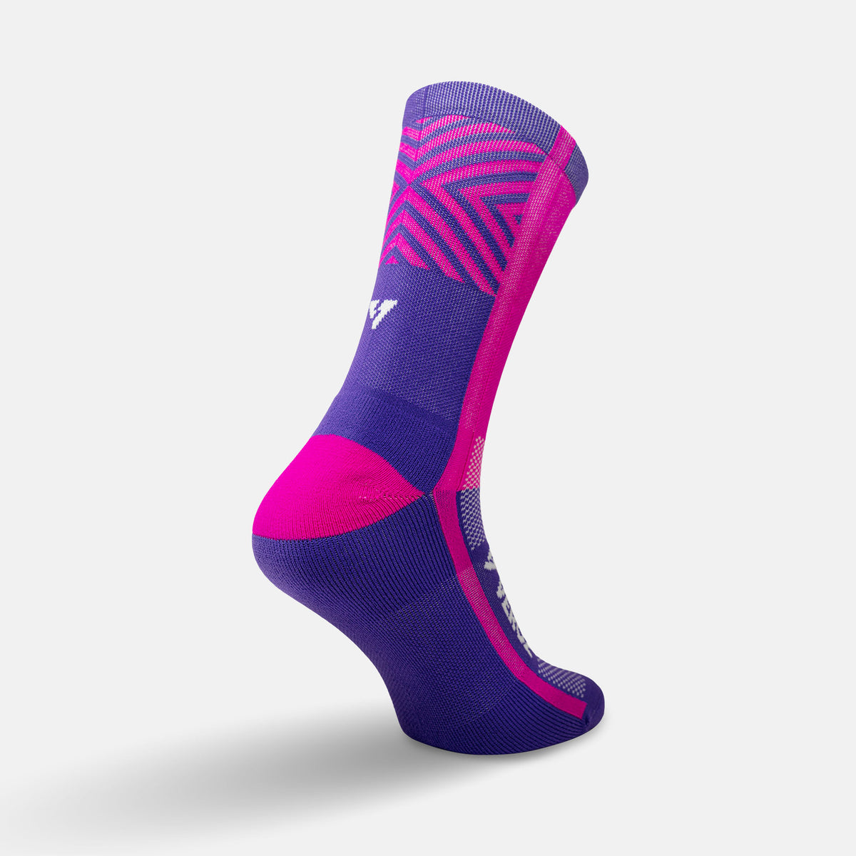 Calcetas deportivas antiampollas VEROZ Mercurio Rosas Moradas largas de 18 cm