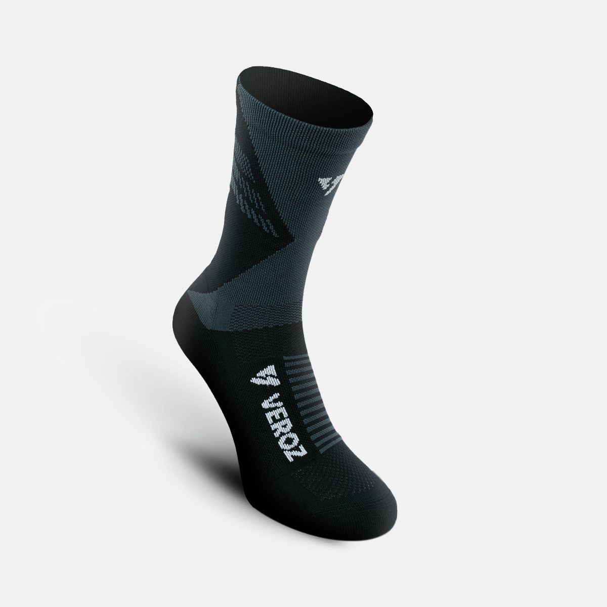 Calcetas deportivas antiampollas VEROZ Águila MX Negra largas de 18 cm