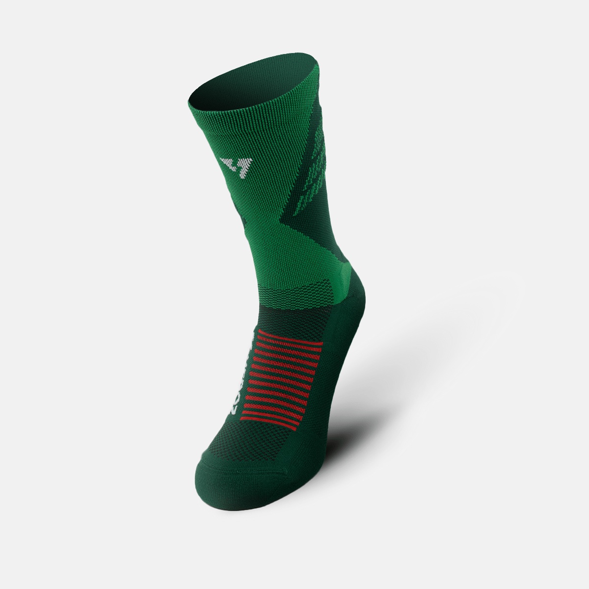 Calcetas deportivas antiampollas VEROZ Águila MX Verde largas de 18 cm