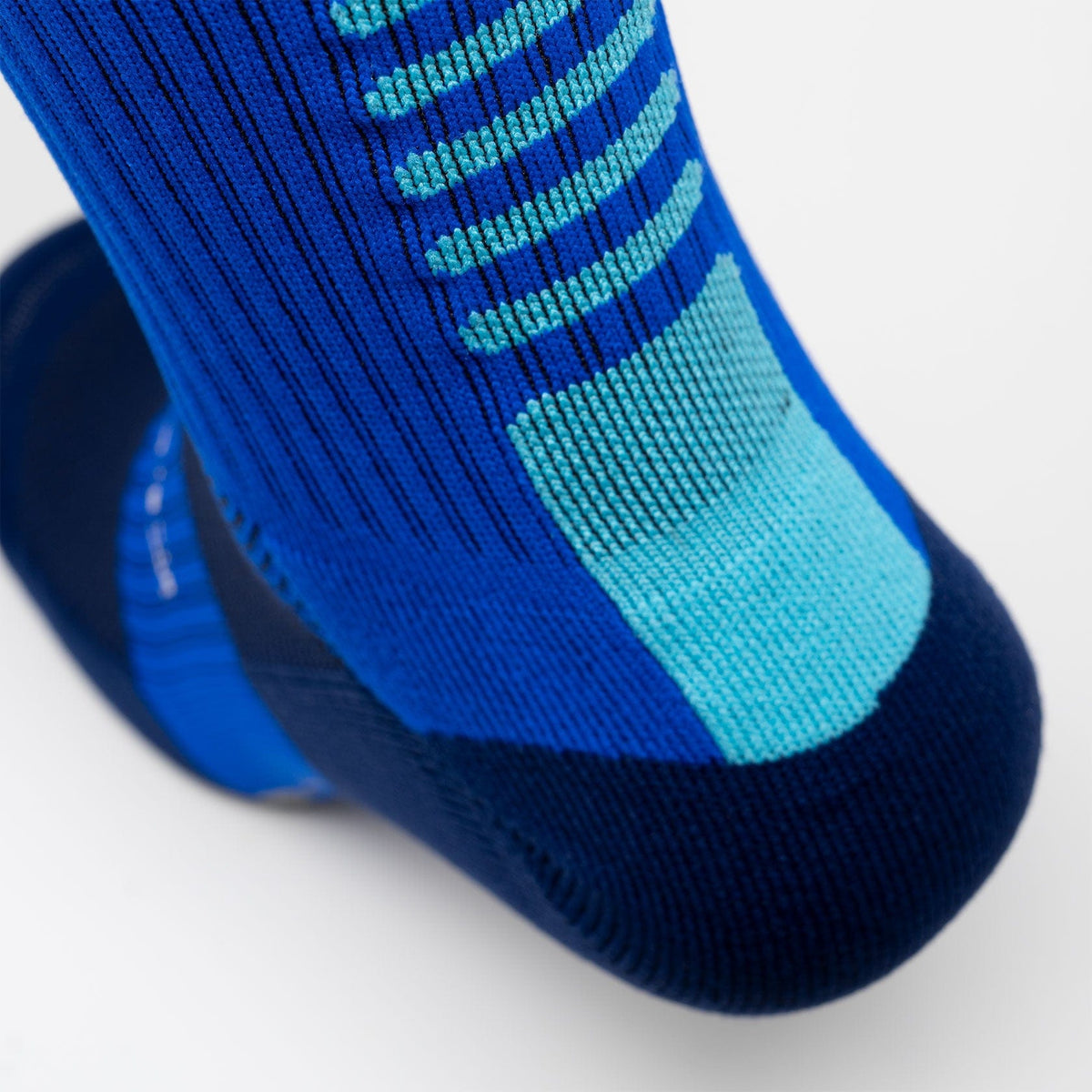 Calcetas deportivas antiderrapantes VEROZ Nova Azules de 13 cm con suela de agarre