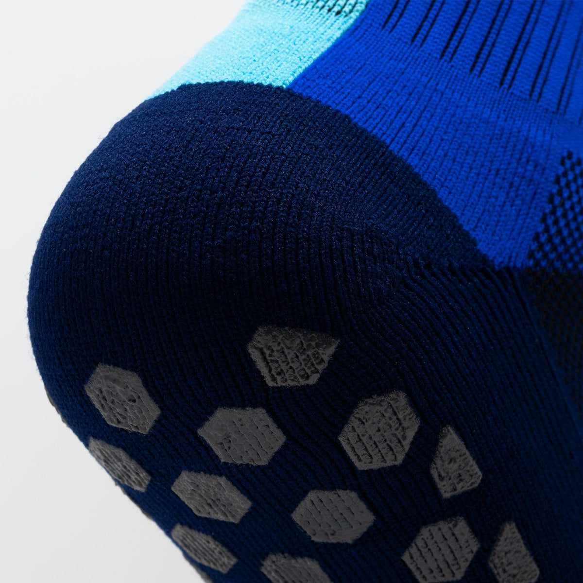 Calcetas deportivas antiderrapantes VEROZ Nova Azules de 13 cm con suela de agarre