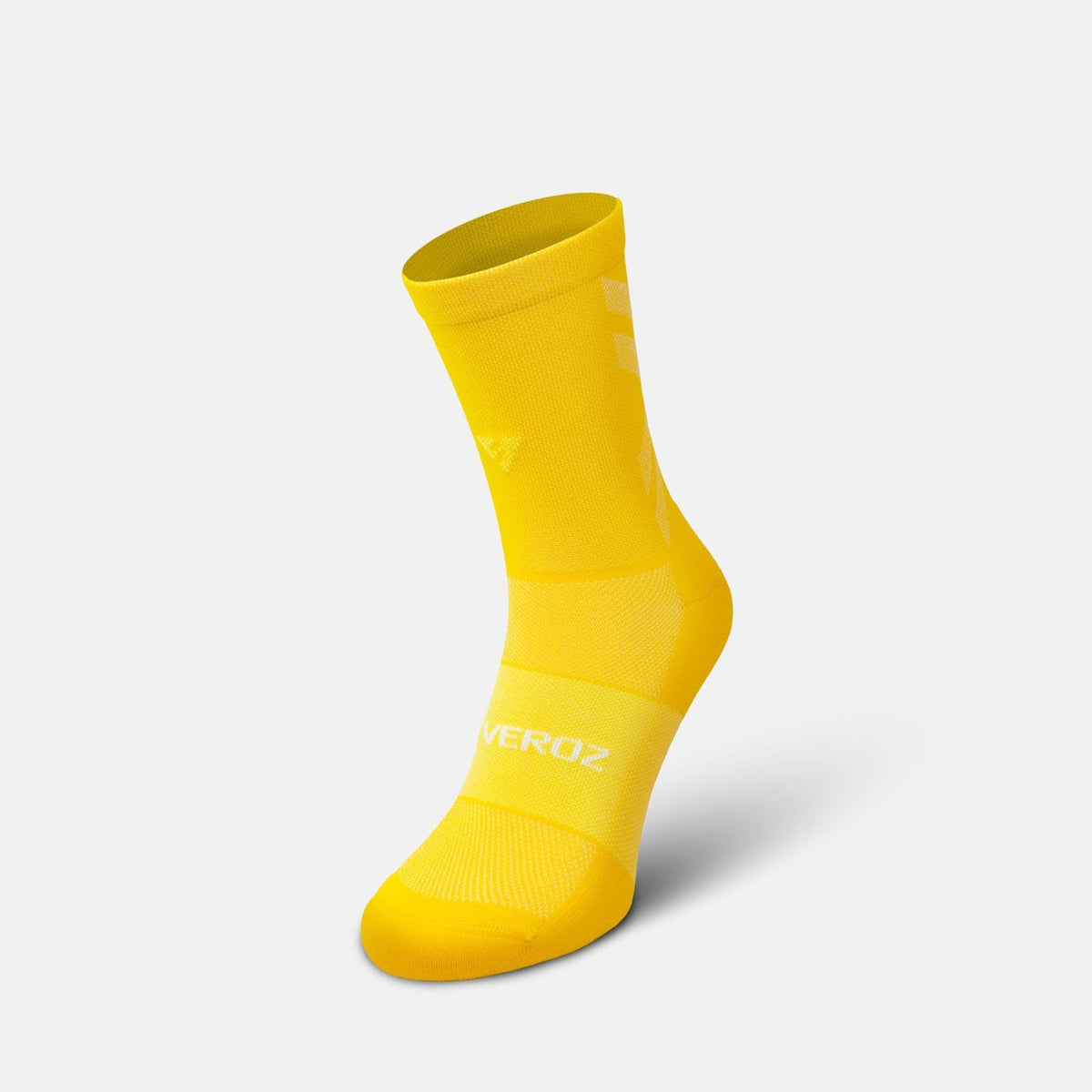 Calcetas deportivas antiampollas VEROZ Erix Amarillas cortas de 13 cm