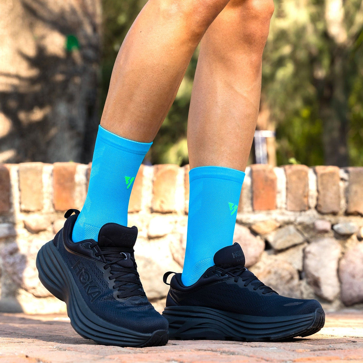 Calcetas deportivas antiampollas VEROZ Erix Azules cortas de 13 cm
