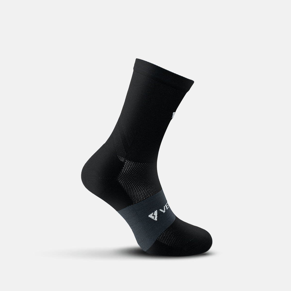 Calcetas deportivas antiampollas VEROZ Erix Negras cortas de 13 cm
