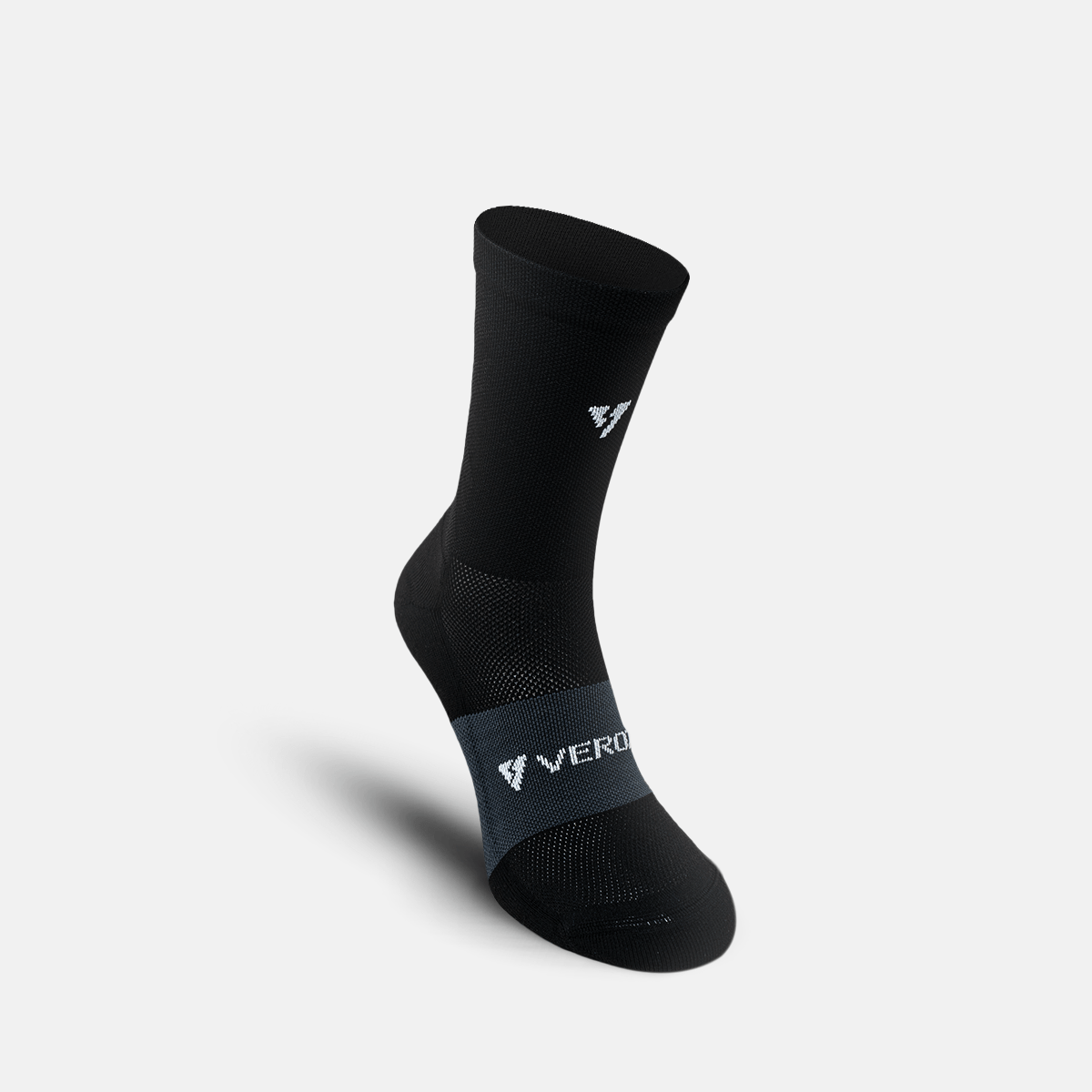 Calcetas deportivas antiampollas VEROZ Erix Negras cortas de 13 cm