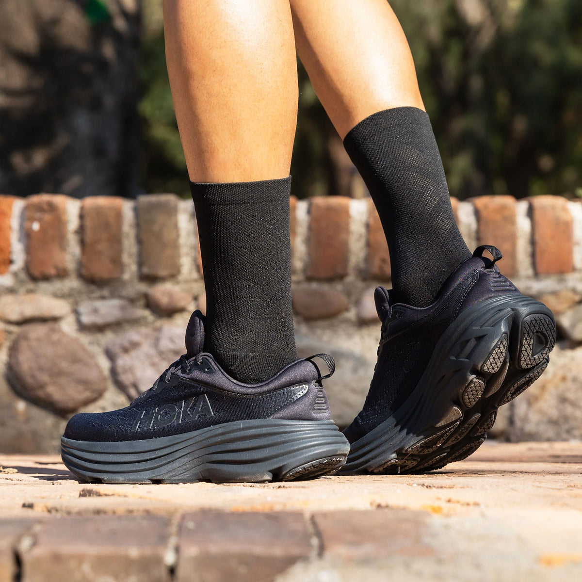 Calcetas deportivas antiampollas VEROZ Erix Negras cortas de 13 cm