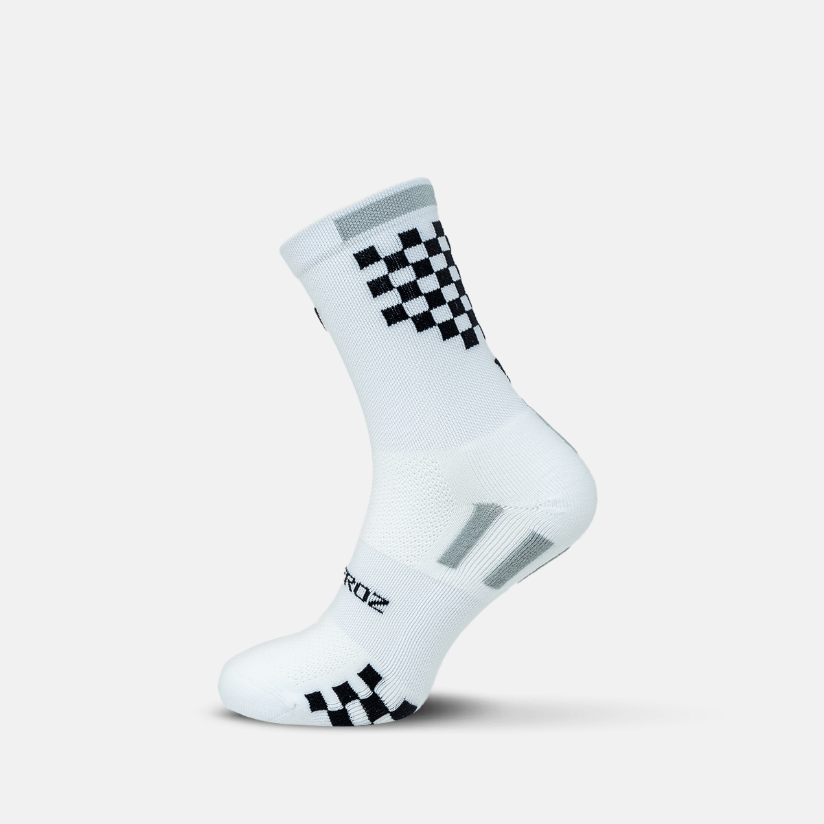 Calcetas deportivas antiampollas VEROZ Meta Blancas cortas de 13 cm