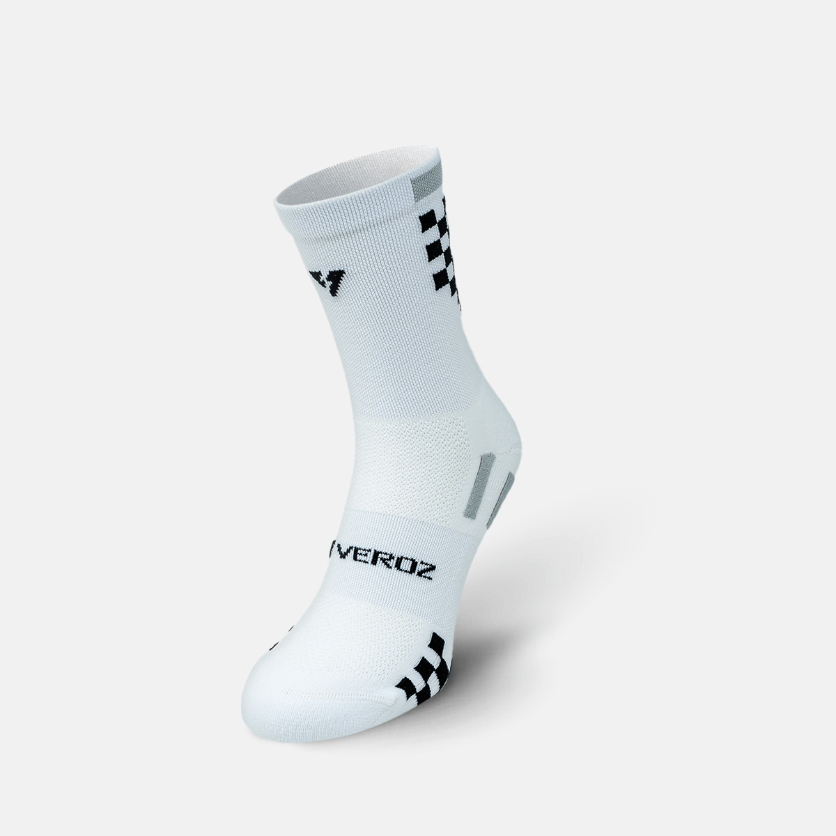 Calcetas deportivas antiampollas VEROZ Meta Blancas cortas de 13 cm