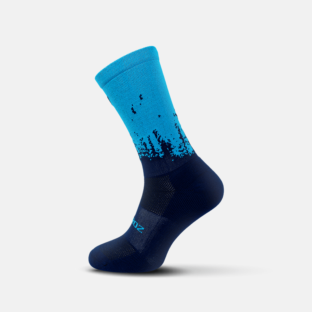 Calcetas deportivas antiampollas VEROZ Neptuno Azules largas de 18 cm