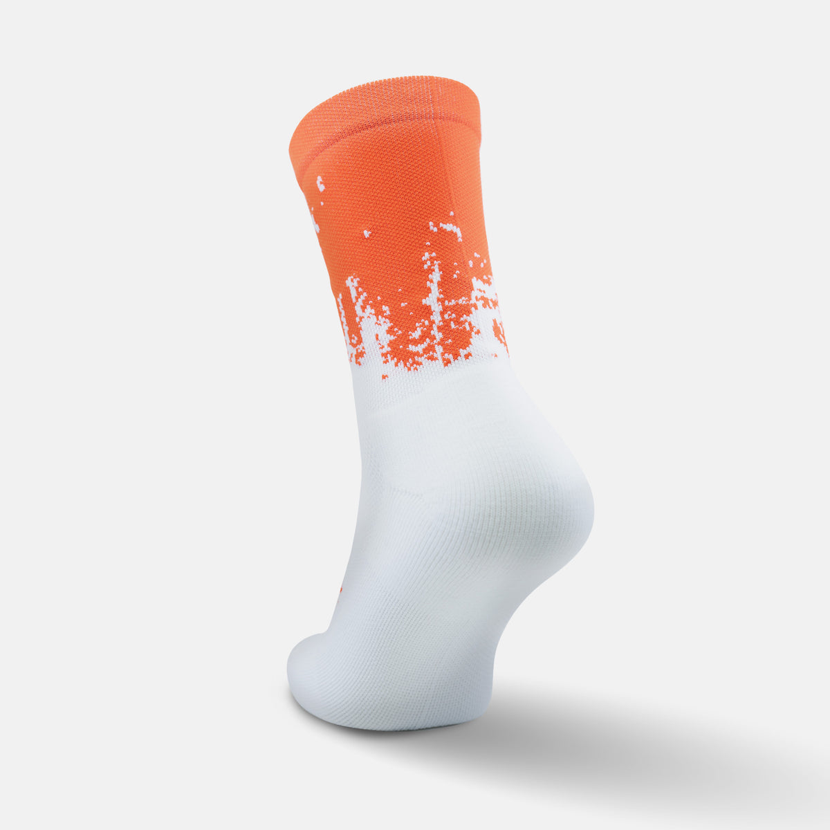 Calcetas deportivas antiampollas VEROZ Neptuno Blancas Naranjas cortas de 13 cm
