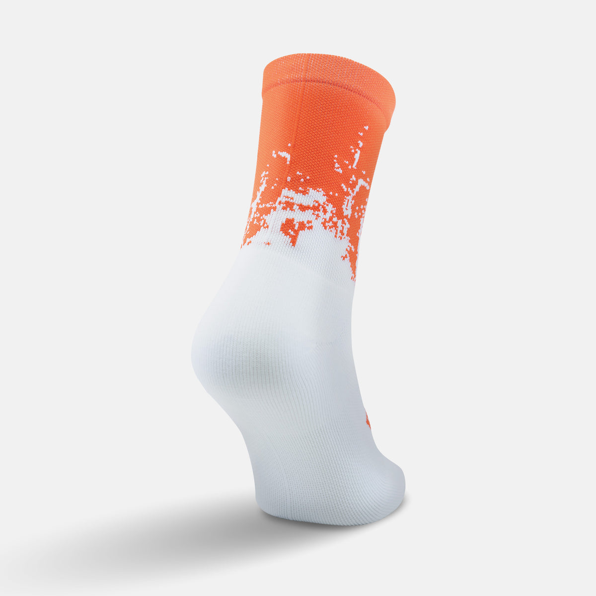 Calcetas deportivas antiampollas VEROZ Neptuno Blancas Naranjas cortas de 13 cm