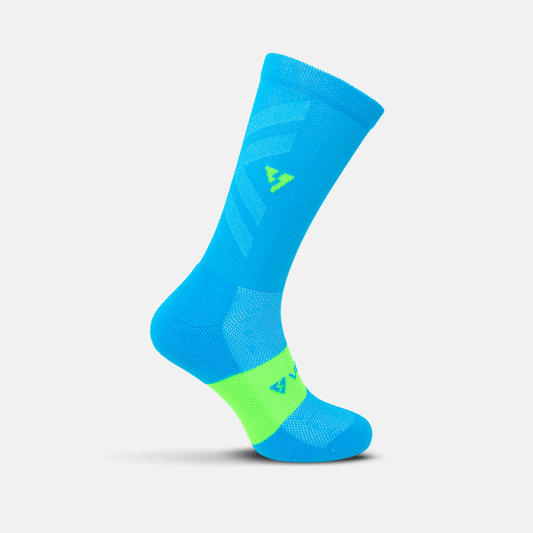 VEROZ Calcetas Largas M (24.5-26) Erix Azules Largas Calcetas Deportivas Con Compresion