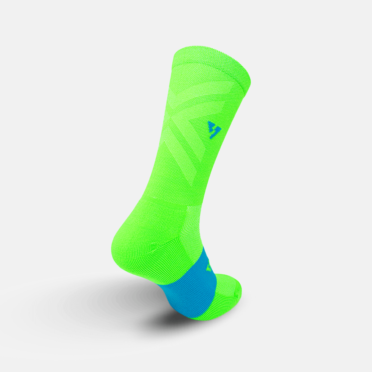 Calcetas deportivas antiampollas VEROZ Erix Verdes Neón largas de 18 cm